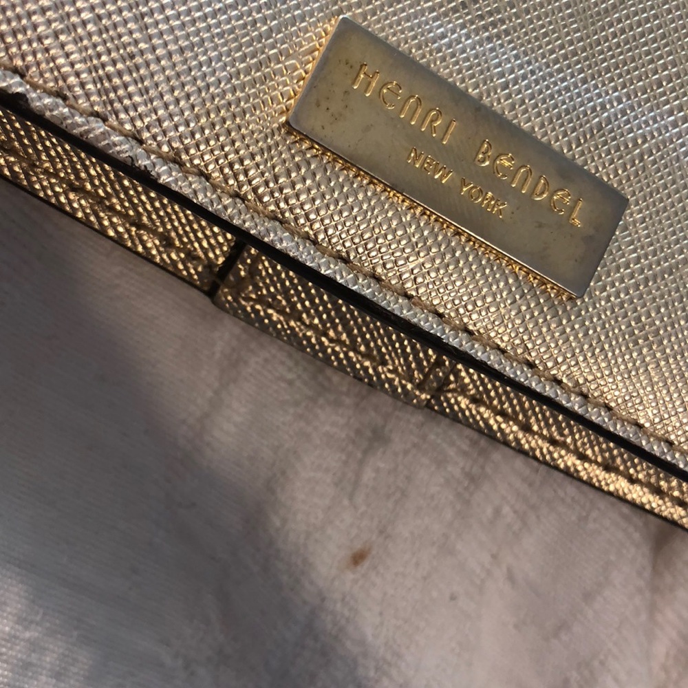 Henri Bendel gold wallet